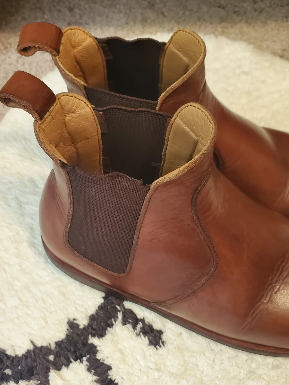 Adelisa & Co. Size 29, Toddler Boys Brown Leather Slip-On Casual Dress Shoes